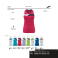 Camiseta deportiva sin mangas mujer Court Woman. Color turquesa flúor/marino/blanco.