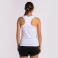 Camiseta deportiva sin mangas mujer Court Woman. Color blanco/verde/negro.