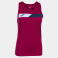 Camiseta deportiva sin mangas mujer Court Woman. Color marino/blanco.