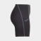 Malla corta running unisex R - City Iconic. Color negro.