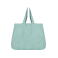 Shopper de lino NS122. Color jade green.