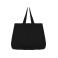Shopper de lino NS122. Color black.
