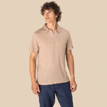 Polo de lino hombre NS220