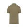 Polo de lino hombre NS220. Color light olive green.