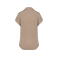 Polo de lino mujer NS221. Color wet sand.