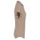Polo de lino mujer NS221. Color wet sand.