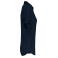 Polo de lino mujer NS221. Color navy blue.