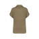 Polo de lino mujer NS221. Color light olive green.