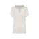 Polo de lino mujer NS221. Color ivory.