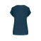Camiseta de lino mujer NS321. Color peacock blue.