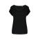 Camiseta de lino mujer NS321. Color black.