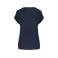 Camiseta de lino mujer NS321. Color navy blue.