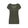 Camiseta de lino mujer NS321. Color organic khaki.
