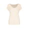 Camiseta de lino mujer NS321. Color ivory.