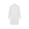 Vestido camisero de lino mujer NS5008. Color white.