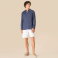 Camisa efecto lavado de lino hombre NS507. .
