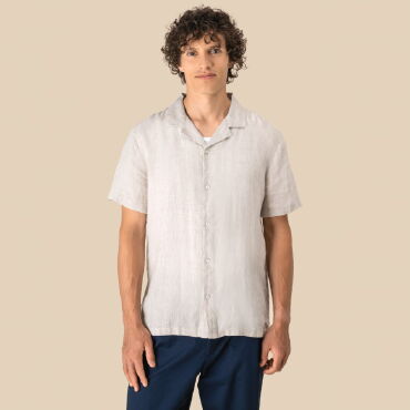 Camisa de lino hombre NS509
