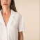 Camisa manga corta de lino mujer SP523. .