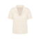 Camisa manga corta de lino mujer SP523. Color ivory.
