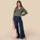 Blusa de lino mujer NS524. .