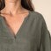 Blusa de lino mujer NS524. .