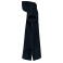 Poncho de rizo con capucha orgánico unisex PA581. Color navy.