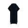 Poncho de rizo con capucha orgánico unisex PA581. Color navy.