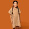 Poncho de rizo con capucha orgánico niño PA582. .
