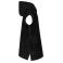 Poncho de rizo con capucha orgánico niño PA582. Color black.