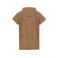 Poncho de rizo con capucha orgánico niño PA582. Color camel.