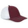 Gorra trucker KP238. Color borgoña claro/blanco.