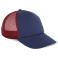 Gorra trucker KP240. Color índigo intenso/vino cabernet.