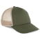 Gorra trucker KP240. Color verde trébol/arena beige.