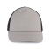 Gorra trucker KP240. Color gris ópalo/negro.