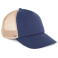 Gorra trucker KP240. Color índigo intenso/arena beige.