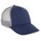 Gorra trucker KP240. Color índigo intenso/gris escarchado.