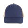 Gorra trucker KP240. Color índigo intenso/arena beige.