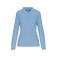 Polo de trabajo antibacteriano manga larga mujer WK277. Color sky blue.