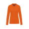 Polo de trabajo antibacteriano manga larga mujer WK277. Color orange.