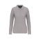 Polo de trabajo antibacteriano manga larga mujer WK277. Color oxford grey.