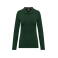 Polo de trabajo antibacteriano manga larga mujer WK277. Color forest green.