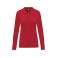 Polo de trabajo antibacteriano manga larga mujer WK277. Color red.