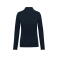 Polo de trabajo antibacteriano manga larga mujer WK277. Color navy.