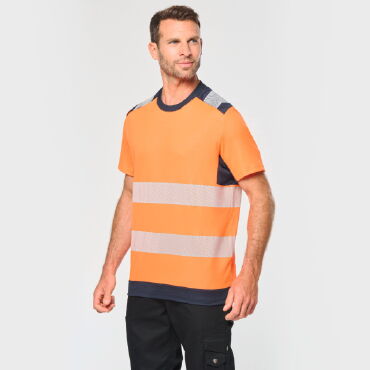 Camiseta alta visibilidad reciclada unisex WK360