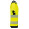 Camiseta alta visibilidad reciclada unisex WK360. Color hi viz yellow/navy.