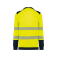 Camiseta alta visibilidad manga larga reciclada unisex WK361. Color hi viz yellow/navy.