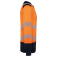 Sudadera alta visibilidad reciclada unisex WK420. Color hi viz orange/navy.