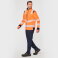 Chaqueta softshell alta visibilidad mangas removibles reciclada unisex WK460. .