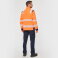 Chaqueta softshell alta visibilidad mangas removibles reciclada unisex WK460. .