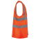 Chaleco alta visibilidad ligero unisex WK616. Color hi viz orange.